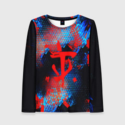 Женский лонгслив Doom космическая абстракция