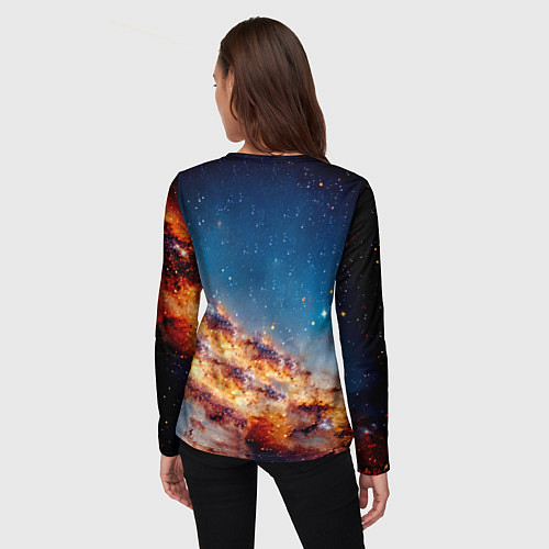 Женский лонгслив Криштиану Роналду в космосе / 3D-принт – фото 4