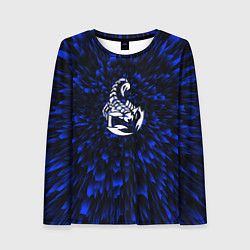 Лонгслив женский Scorpions blue energy, цвет: 3D-принт