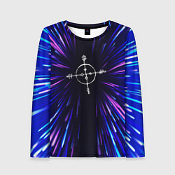 Лонгслив женский Megadeth neon energy, цвет: 3D-принт