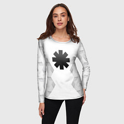 Лонгслив женский Red Hot Chili Peppers white poly, цвет: 3D-принт — фото 2