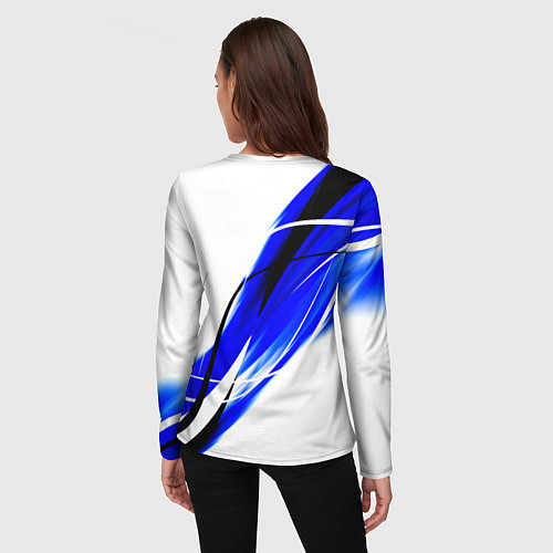 Женский лонгслив Monster energy линии абстракции / 3D-принт – фото 4