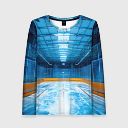 Лонгслив женский Хоккейная коробка, цвет: 3D-принт