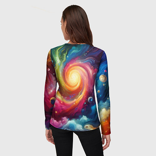 Женский лонгслив Funny dalmatian puppy - ai art / 3D-принт – фото 4