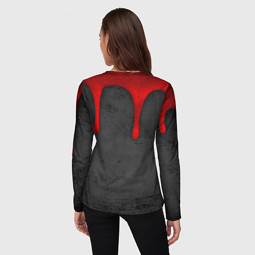 Женский лонгслив Сектор газа - рок жив / 3D-принт – фото 4