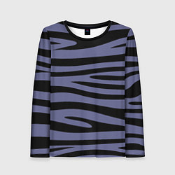 Лонгслив женский Морские полоски, цвет: 3D-принт
