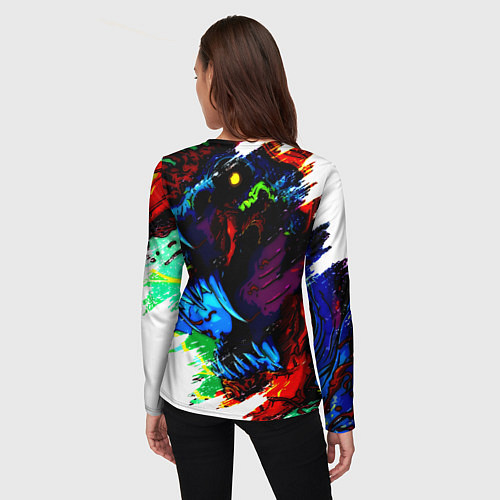 Женский лонгслив Dota monster / 3D-принт – фото 4