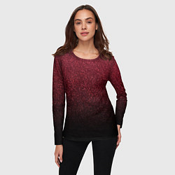 Лонгслив женский Амарантовый градиент крошка, цвет: 3D-принт — фото 2