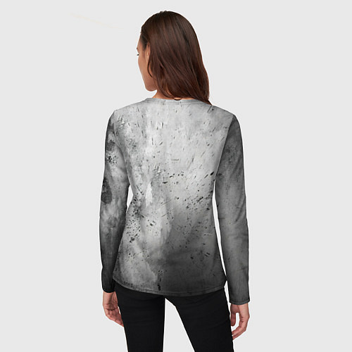 Женский лонгслив Серая боксерская груша / 3D-принт – фото 4