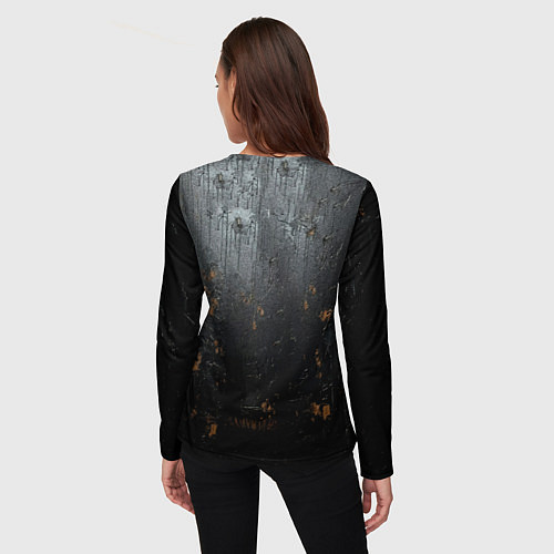 Женский лонгслив Черная боксерская груша / 3D-принт – фото 4