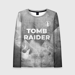 Лонгслив женский Tomb Raider - grey gradient посередине, цвет: 3D-принт