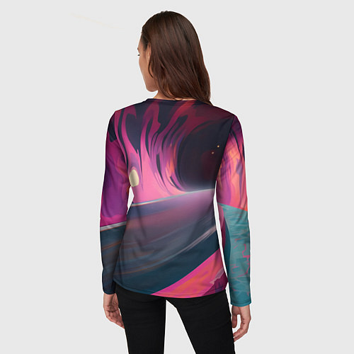 Женский лонгслив БМВ граффити стиль / 3D-принт – фото 4