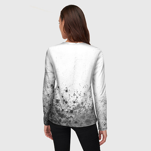 Женский лонгслив Totoro - white gradient посередине / 3D-принт – фото 4