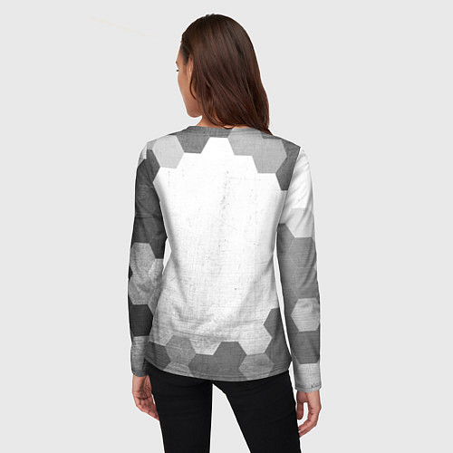 Женский лонгслив Skyrim - white gradient / 3D-принт – фото 4