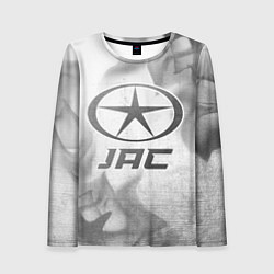 Лонгслив женский JAC - white gradient, цвет: 3D-принт