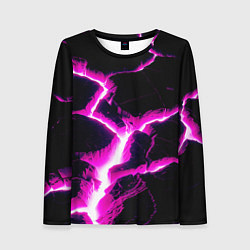 Женский лонгслив Color pink black