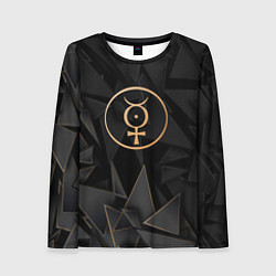 Лонгслив женский Marilyn Manson golden poly, цвет: 3D-принт
