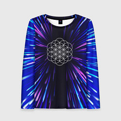 Женский лонгслив Coldplay neon energy