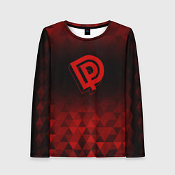 Лонгслив женский Deep Purple red poly, цвет: 3D-принт
