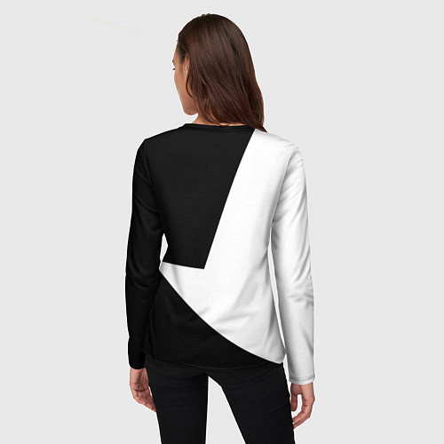 Женский лонгслив Nasa текстура геометрия / 3D-принт – фото 4