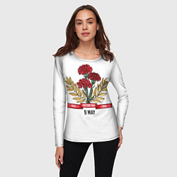 Лонгслив женский 9 Мая victory day, цвет: 3D-принт — фото 2