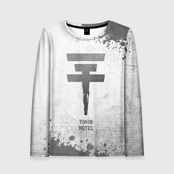 Лонгслив женский Tokio Hotel - white gradient, цвет: 3D-принт