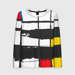 Лонгслив женский В стиле пита мондриана, цвет: 3D-принт