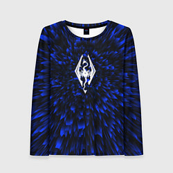 Лонгслив женский Skyrim blue energy, цвет: 3D-принт