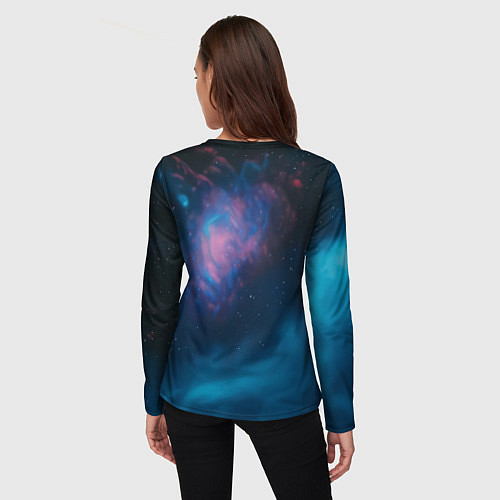 Женский лонгслив Скелет американского космонавта / 3D-принт – фото 4