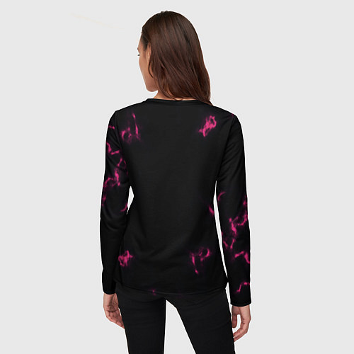 Женский лонгслив The color is pink / 3D-принт – фото 4