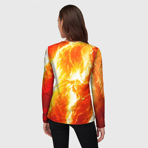 Женский лонгслив Рок н ролл / 3D-принт – фото 4