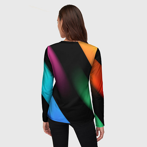 Женский лонгслив Multicoloured / 3D-принт – фото 4