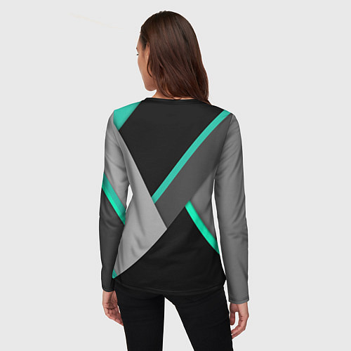 Женский лонгслив Multicoloured / 3D-принт – фото 4