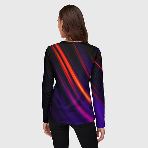 Женский лонгслив Multicolored / 3D-принт – фото 4
