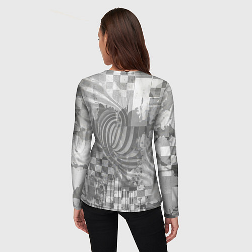 Женский лонгслив Фенек в балахоне / 3D-принт – фото 4