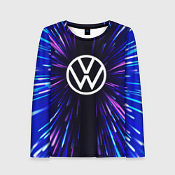 Лонгслив женский Volkswagen neon energy, цвет: 3D-принт