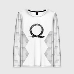 Женский лонгслив God of War white poly