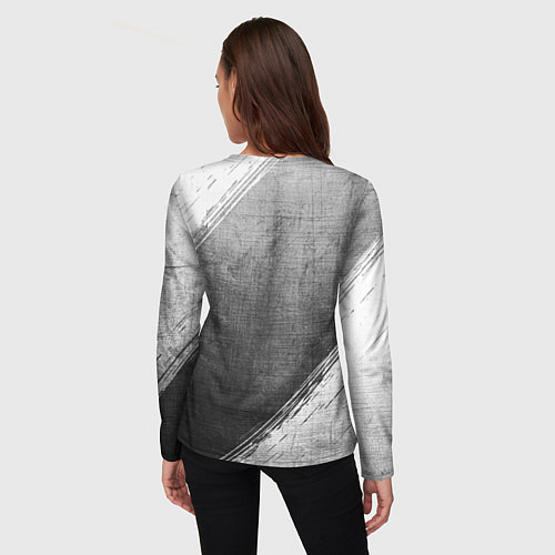 Женский лонгслив Scorpions - grey gradient / 3D-принт – фото 4