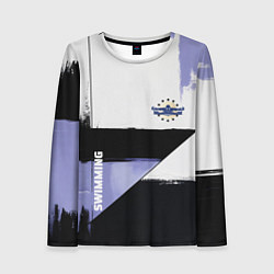 Женский лонгслив Плавание спортивное