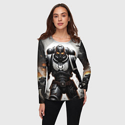 Лонгслив женский Warhammer 40k космодесант, цвет: 3D-принт — фото 2