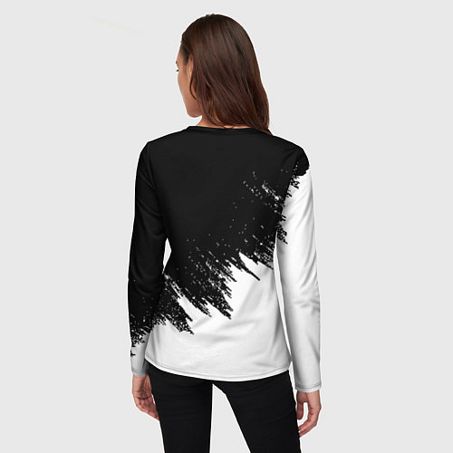 Женский лонгслив Liverpool краски белые / 3D-принт – фото 4