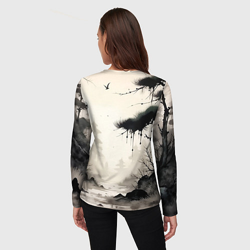 Женский лонгслив Путник / 3D-принт – фото 4