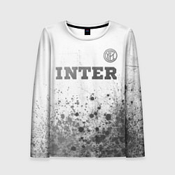 Женский лонгслив Inter - white gradient посередине