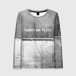 Лонгслив женский Twenty One Pilots - grey gradient посередине, цвет: 3D-принт