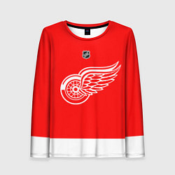 Лонгслив женский Detroit Red Wings red, цвет: 3D-принт