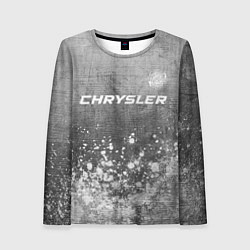 Женский лонгслив Chrysler - grey gradient посередине
