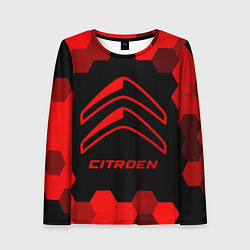 Лонгслив женский Citroen - red gradient, цвет: 3D-принт