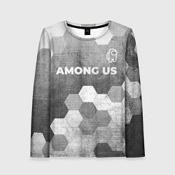 Лонгслив женский Among Us - grey gradient посередине, цвет: 3D-принт
