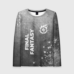 Лонгслив женский Final Fantasy - grey gradient вертикально, цвет: 3D-принт
