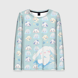Лонгслив женский Нежные зайки, цвет: 3D-принт